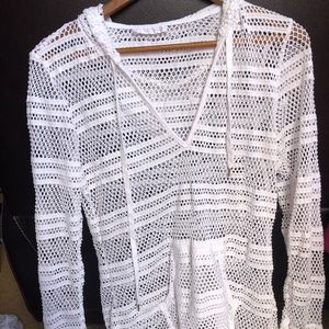 See through hoodie/ coverup